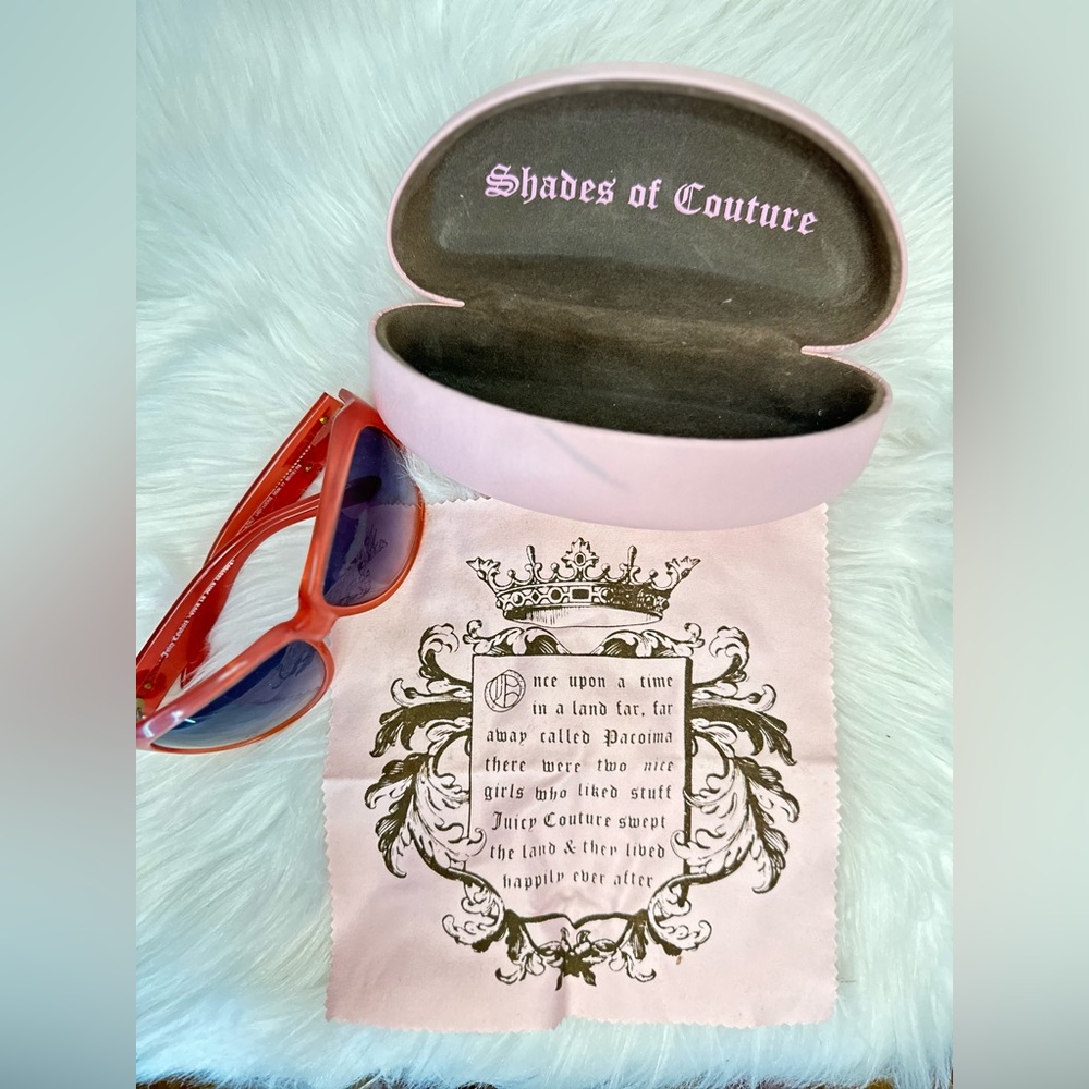 HTF Rare Vintage Y2K OG Juicy Couture Pink Sunglasses